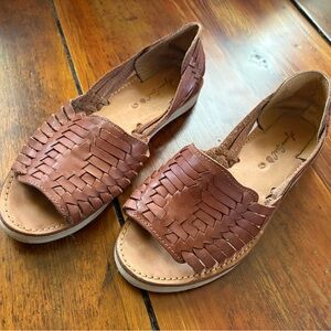 Brown Leather Huaraches